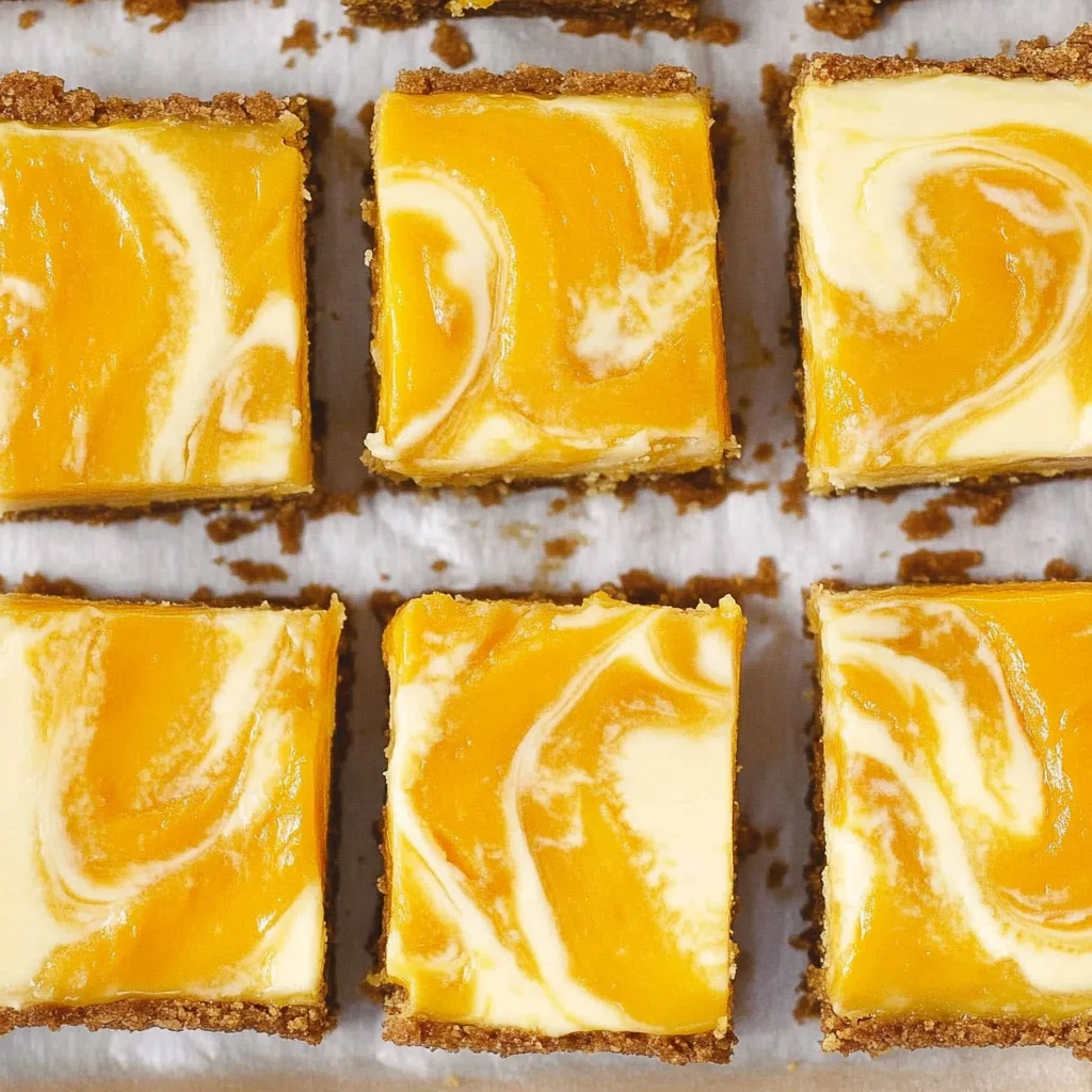 Mango Cheesecake Bars