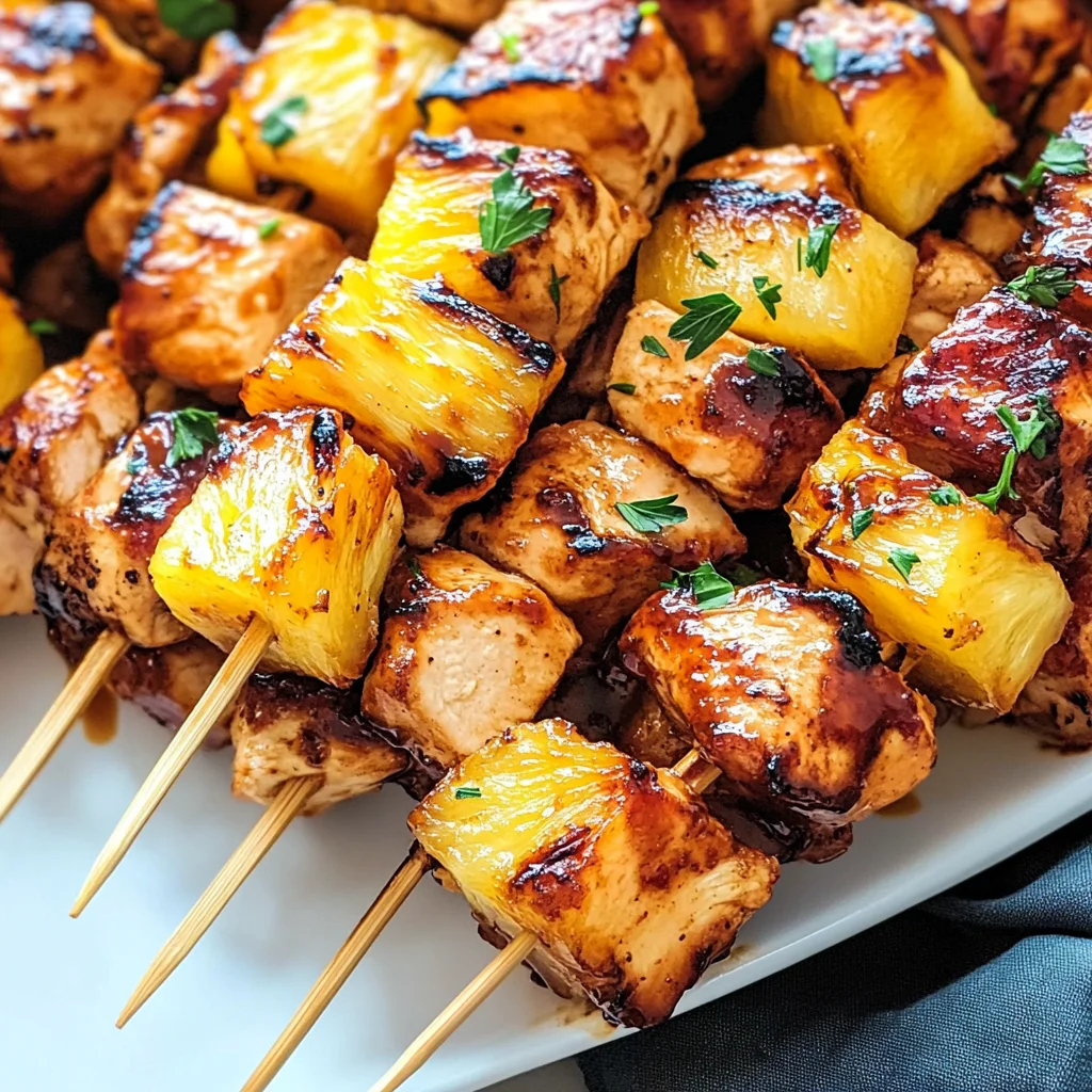 Hawaiian Chicken Kabobs