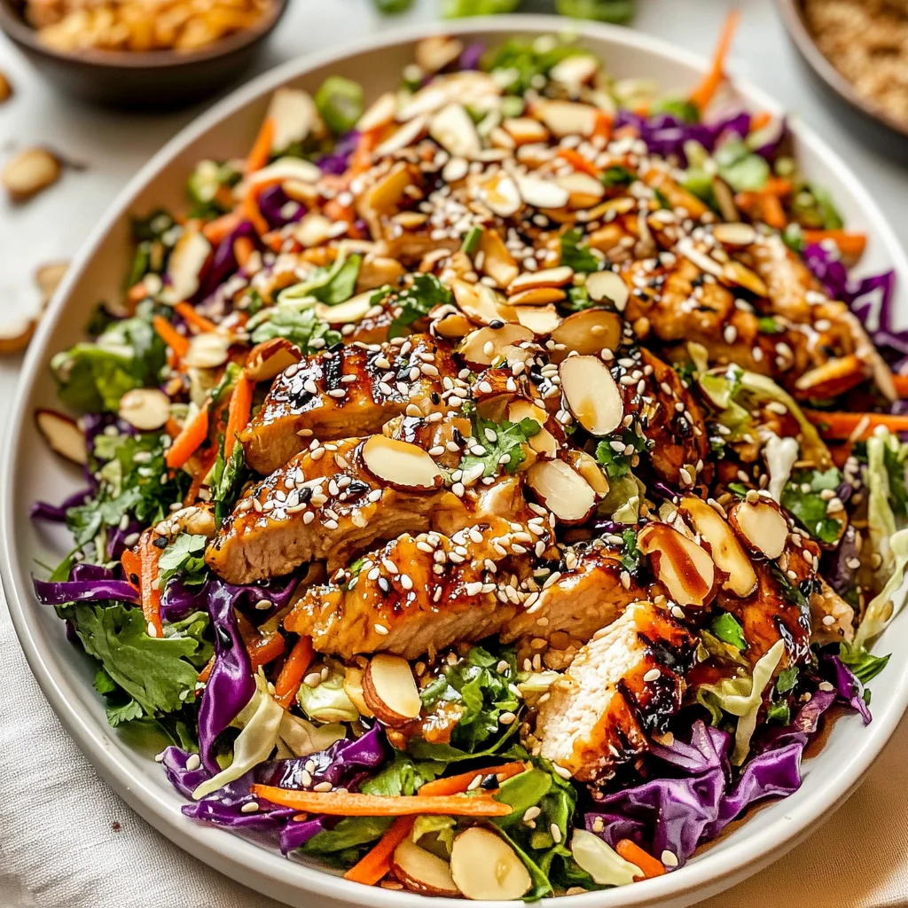 Sesame Chicken Cabbage Crunch Salad
