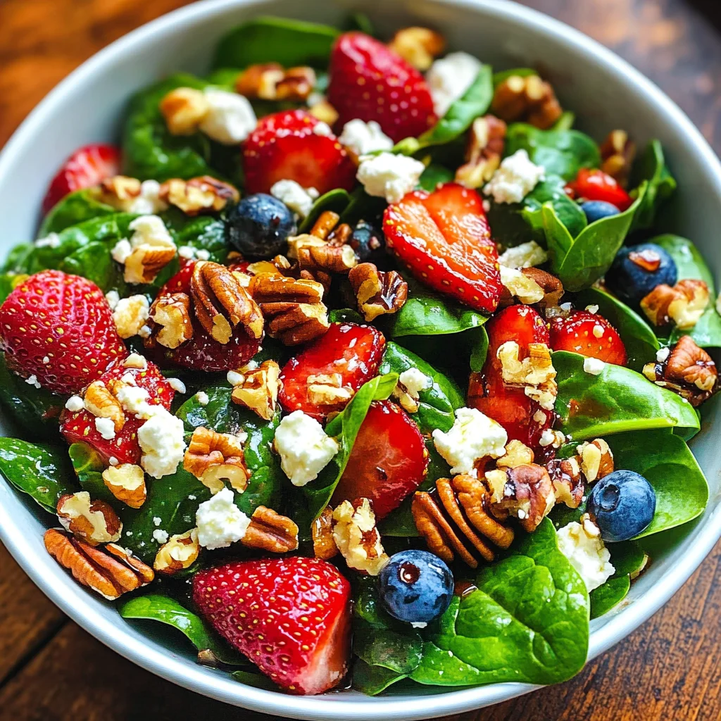 15-Minute Strawberry Spinach Salad