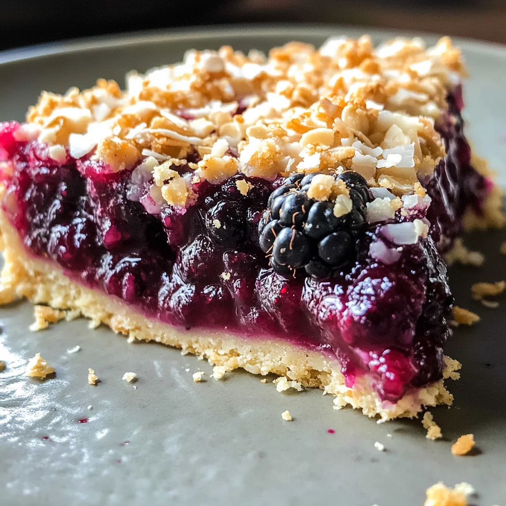 Almond Oat Crumble Blackberry Pie
