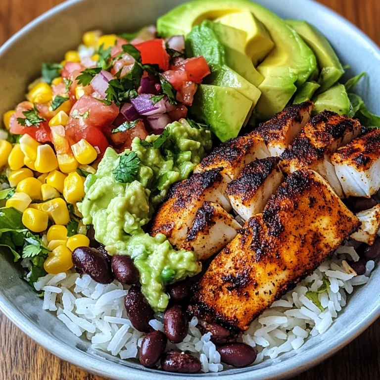 Blackened Fish Taco Bowls