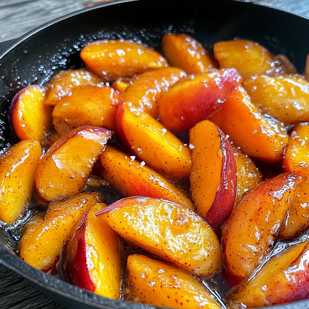 Caramelized Skillet Peaches