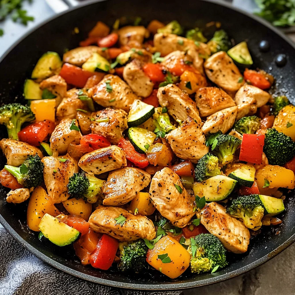 Chicken and Vegetables Skillet Recipe