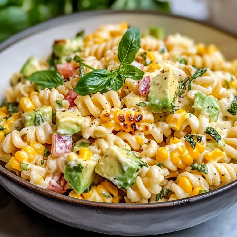 Creamy Street Corn Pasta Salad