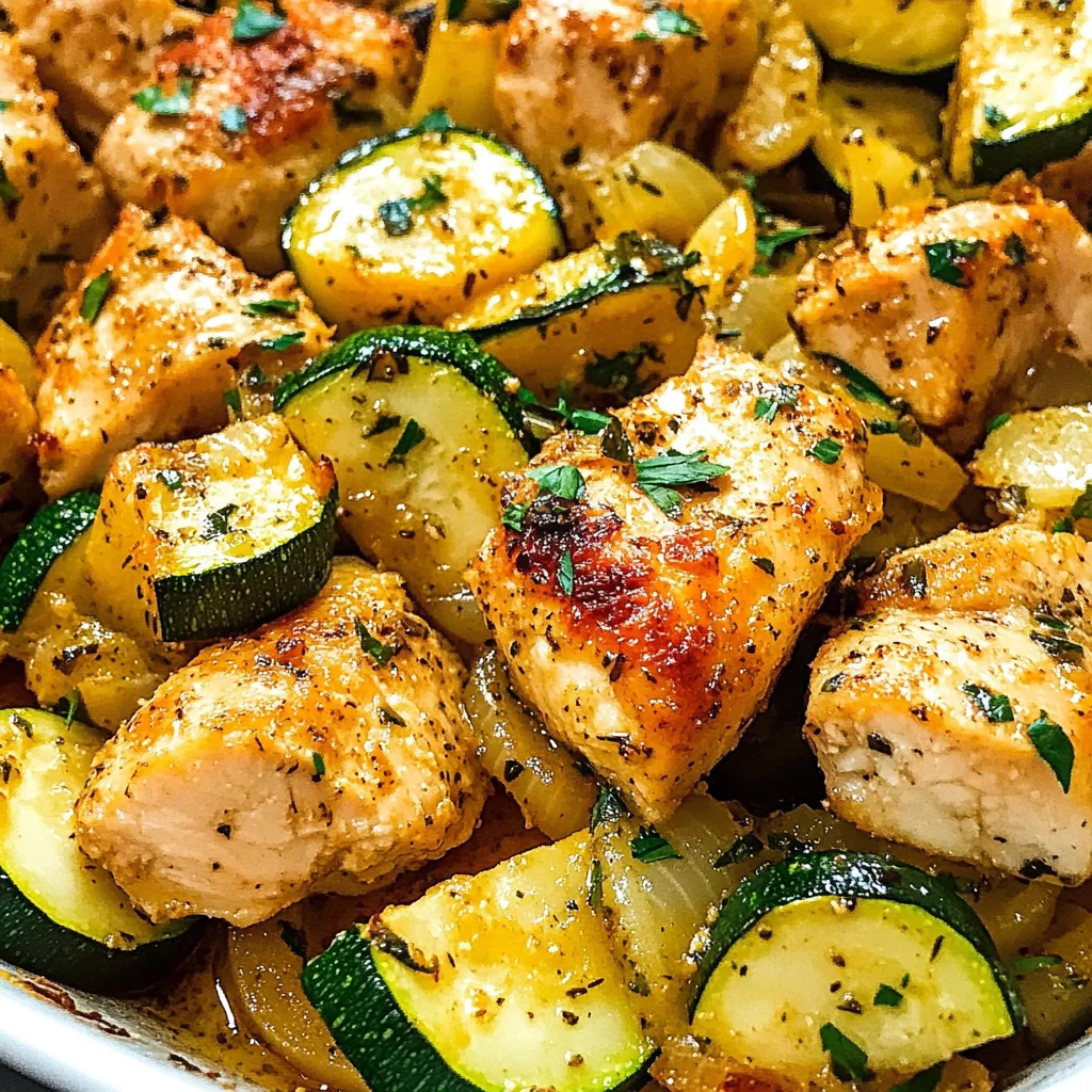 Easy Baked Chicken and Zucchini Recipe