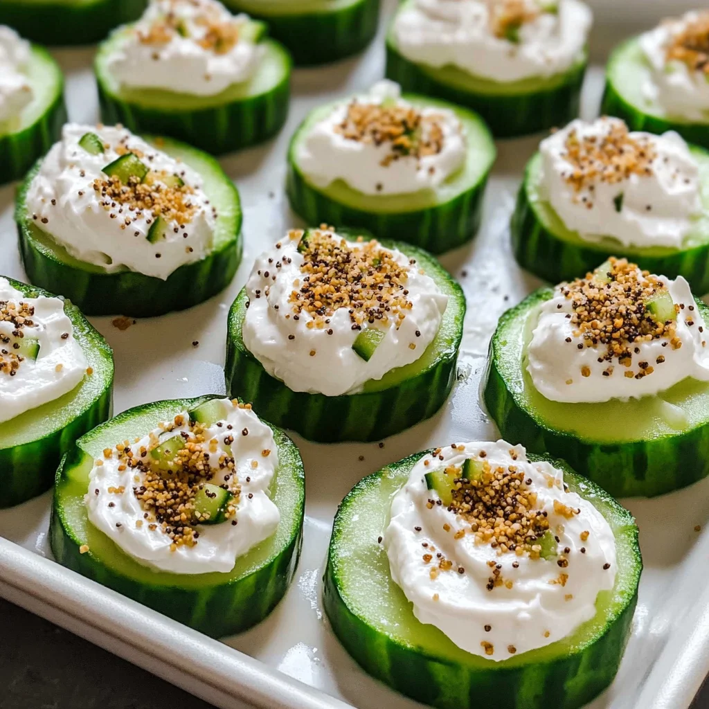 Everything Bagel Cucumber Bites