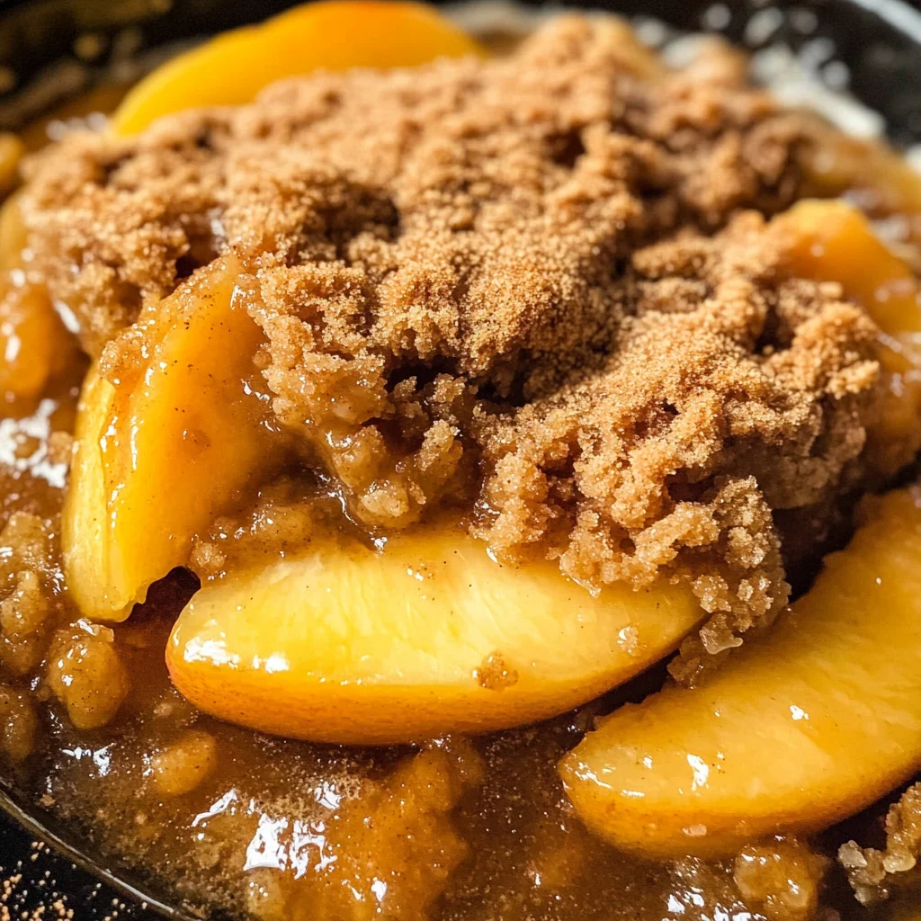 Fresh Peach Crisp Recipe (without Oats)