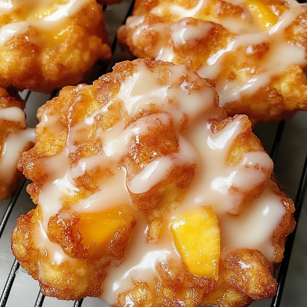 Fresh Peach Fritters That Melt in Your Mouth