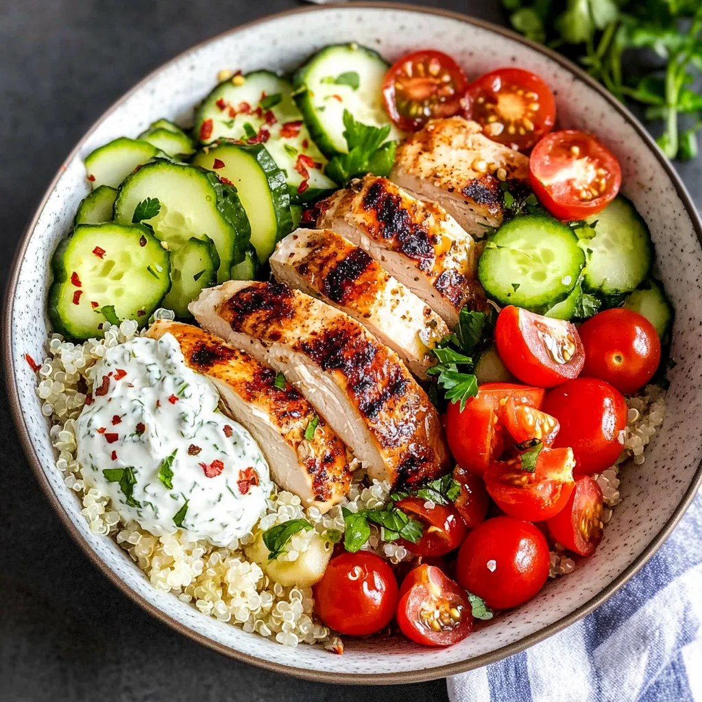 Greek Chicken Bowls
