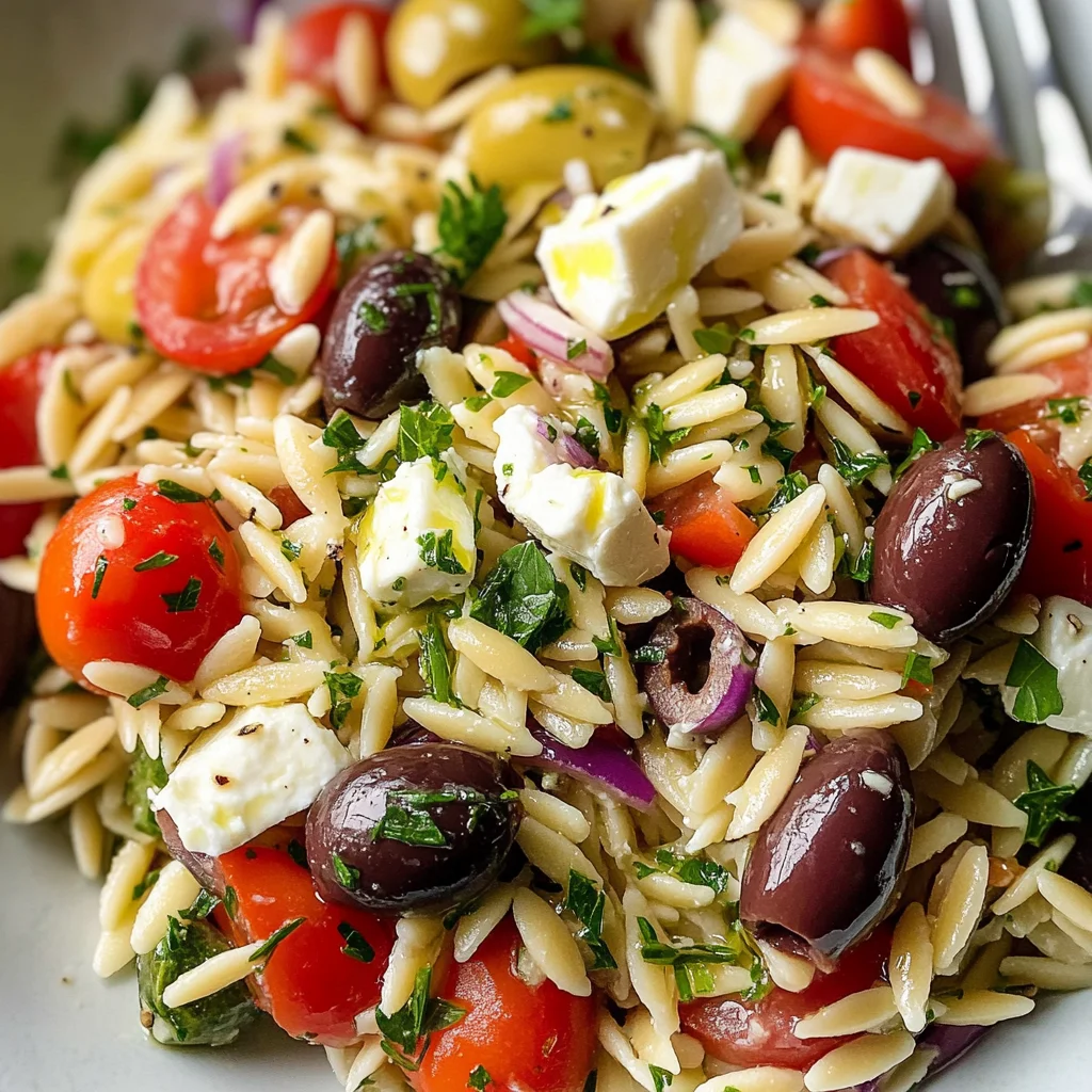 Greek Orzo Pasta Salad