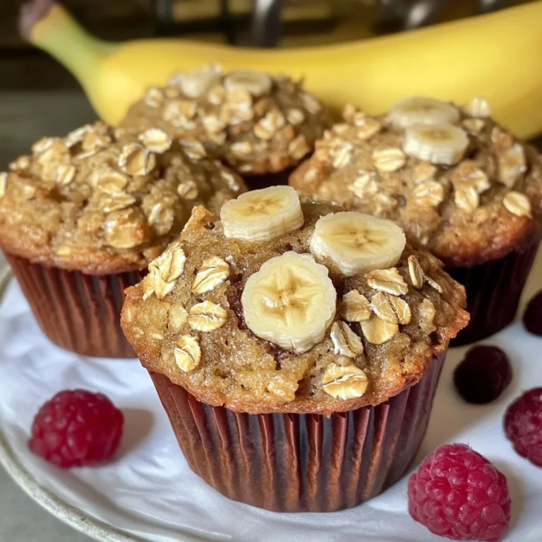 Healthy Banana Oat Muffins Recipe