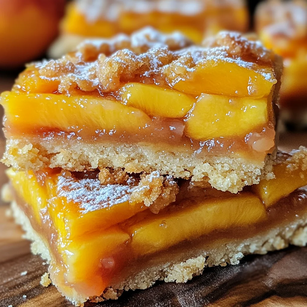 Heavenly Summer Peach Bars
