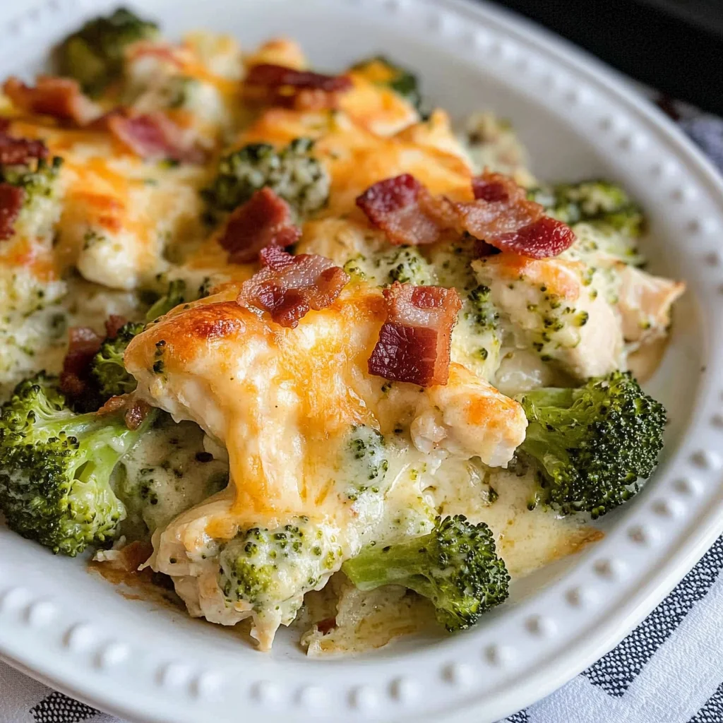 Keto Chicken Bacon Ranch Casserole