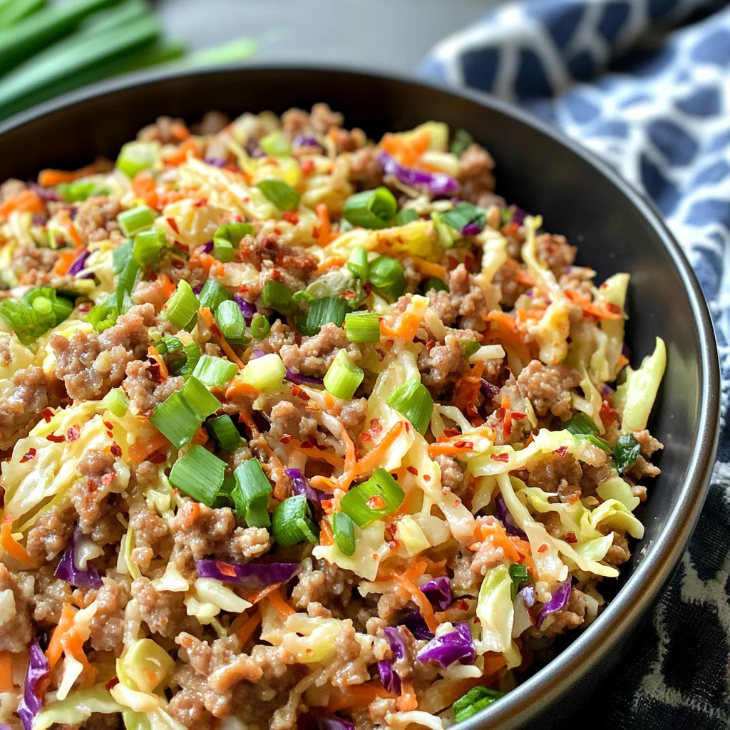 LOW-CARB EASY TO MAKE EGG ROLL IN A BOWL