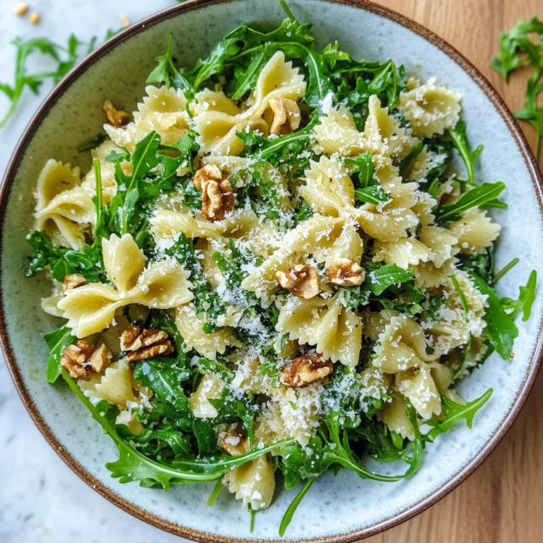 Lemon Arugula Pasta Salad