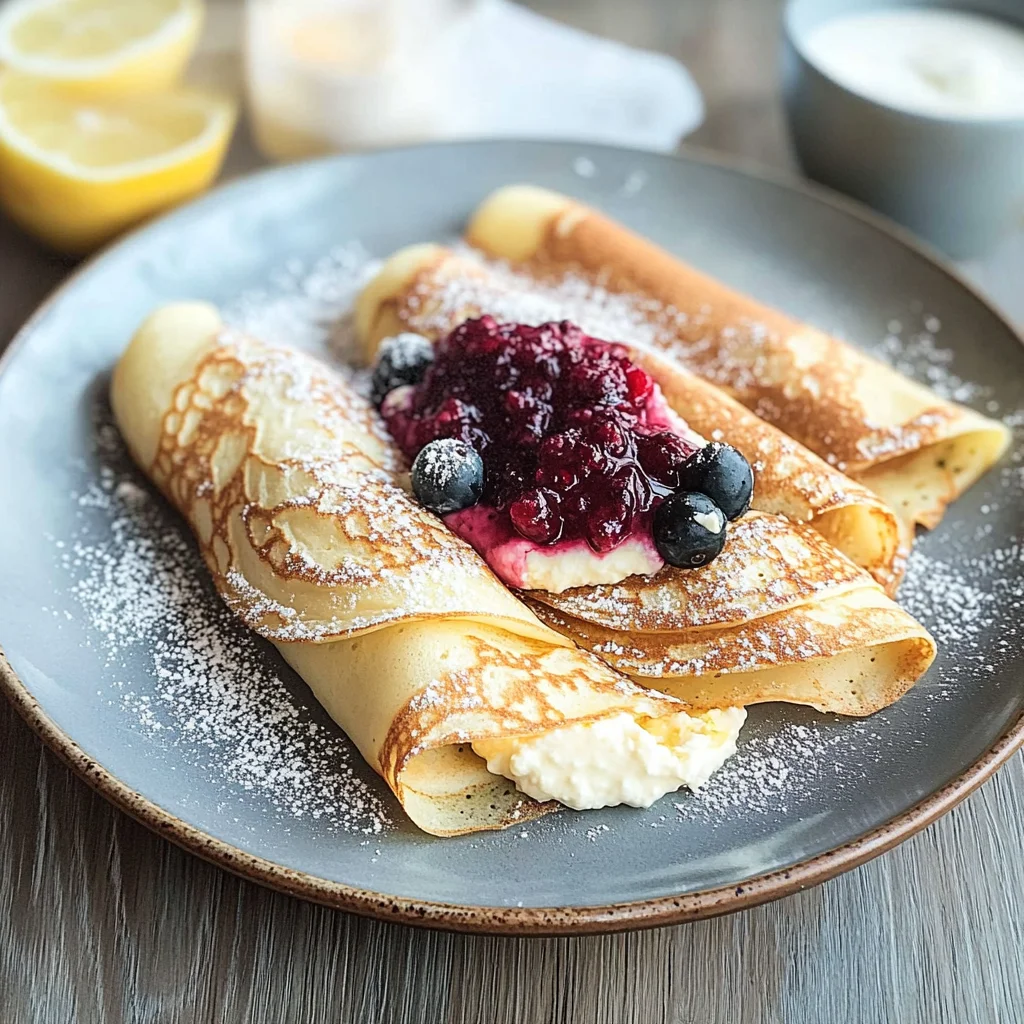 Lemon Ricotta Crepes