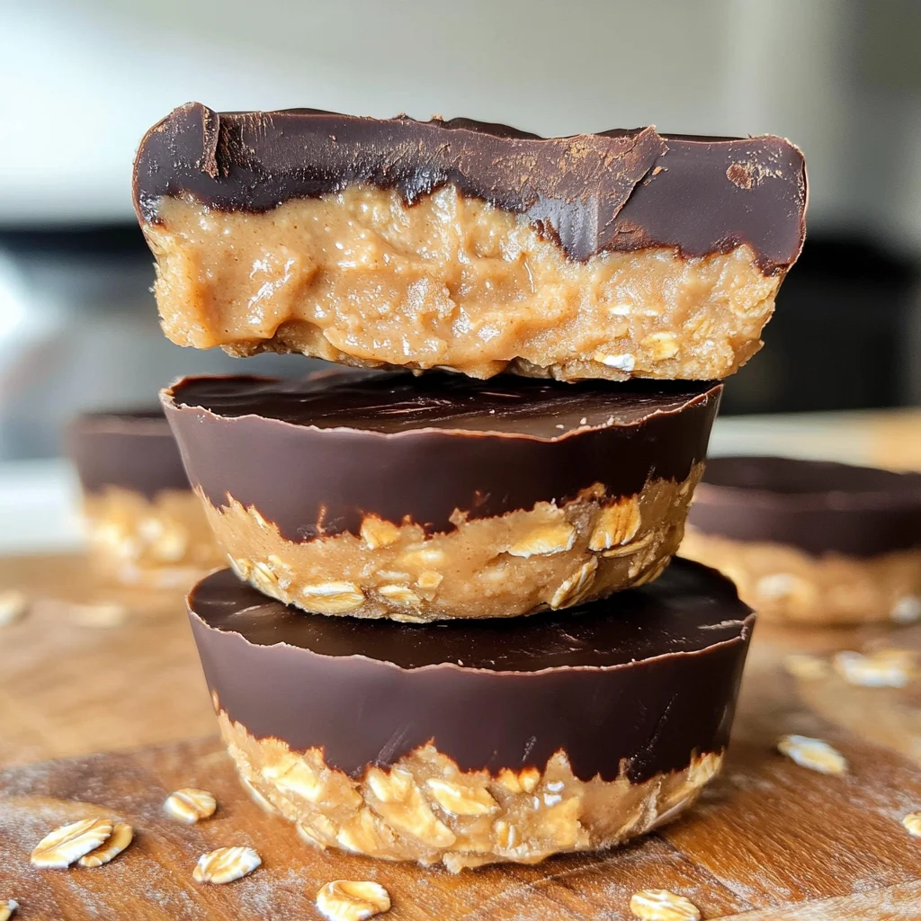 No Bake Peanut Butter Oat Cups