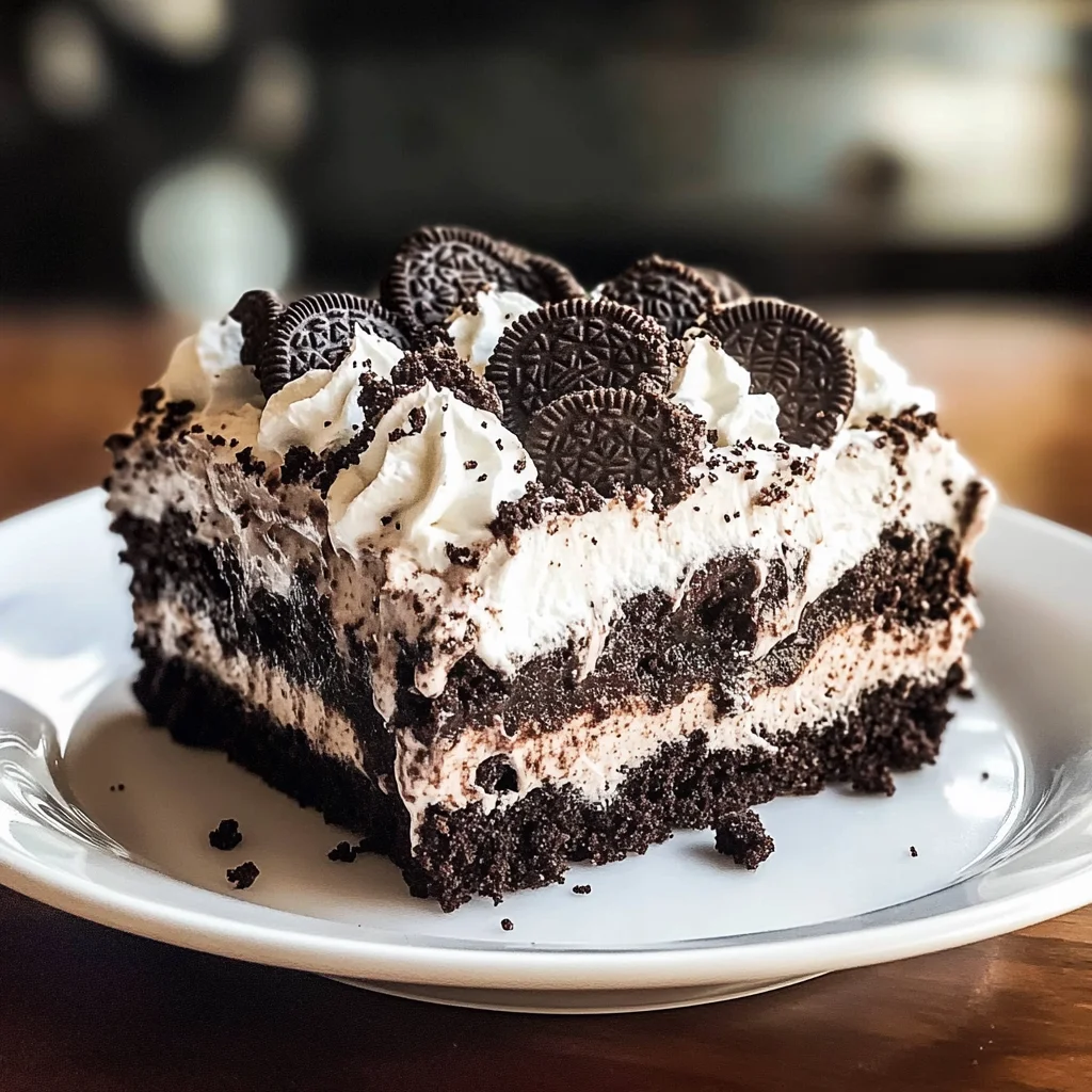 Oreo Poke Cake