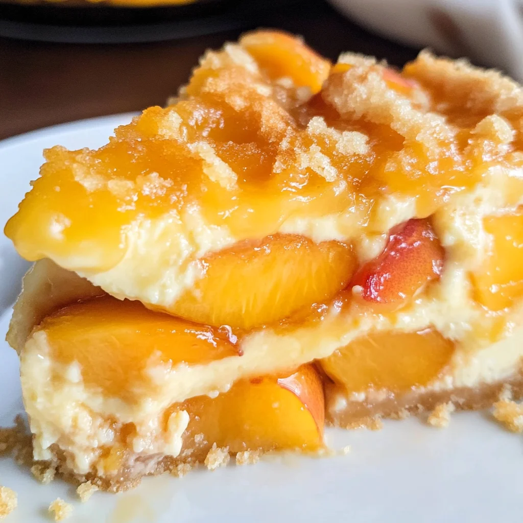 Peach Cobbler Cheesecake