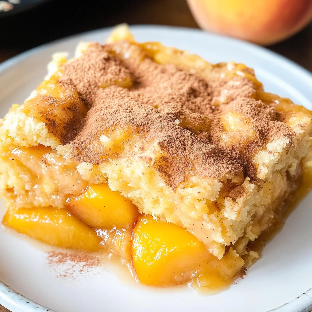 Peach Dump Cake