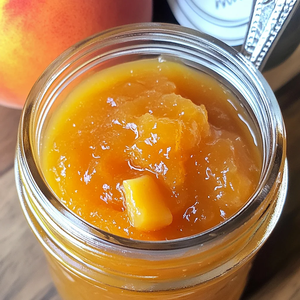 Small Batch Vanilla Peach Jam