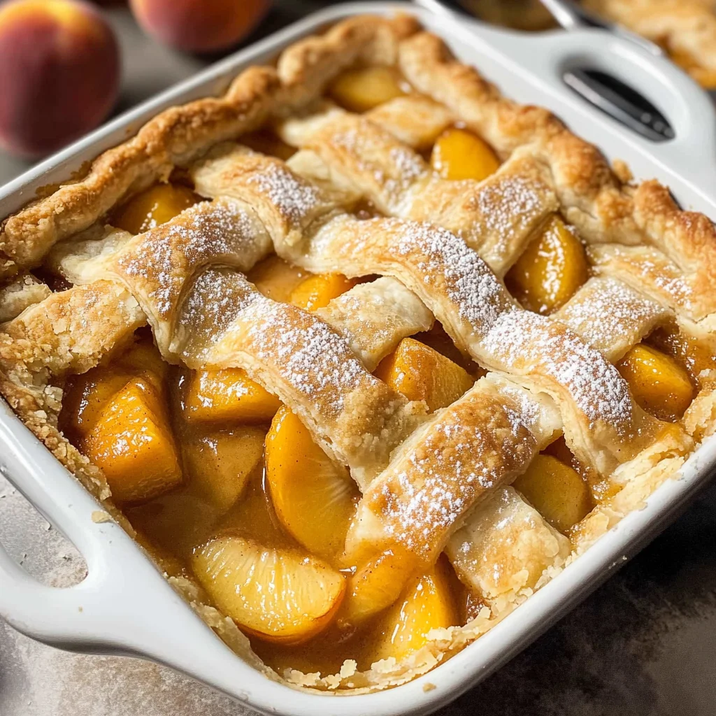 Southern Peach Cobbler Recipe with Canned Peaches