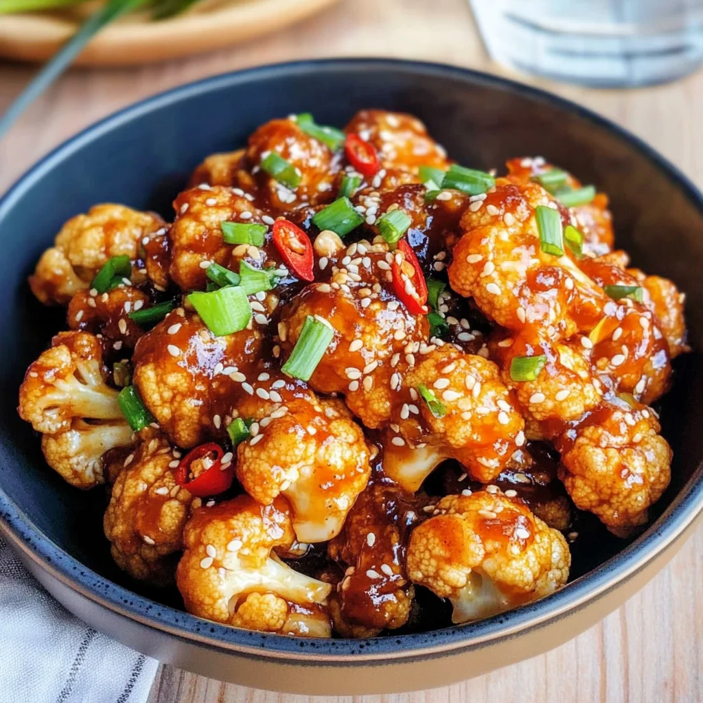 Sticky Sesame Cauliflower