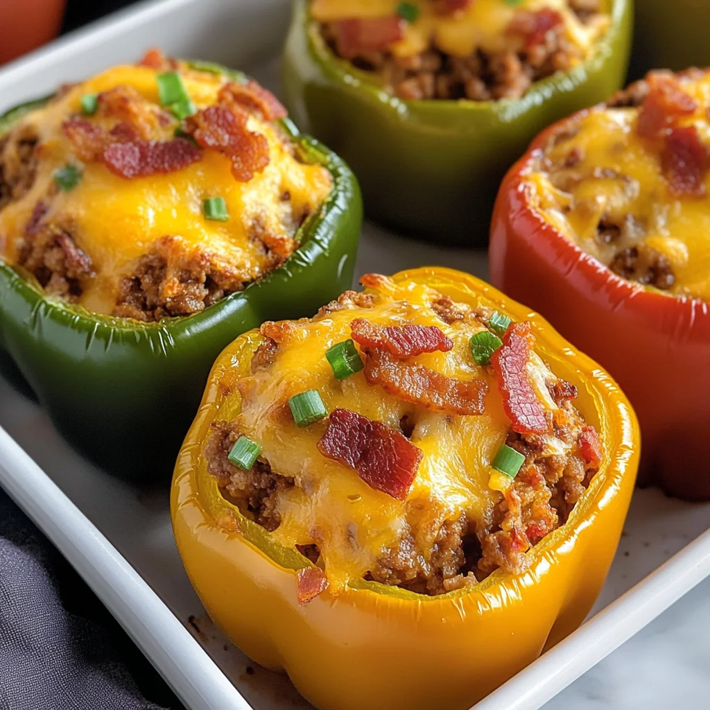 Stuffed Bell Peppers Without Rice