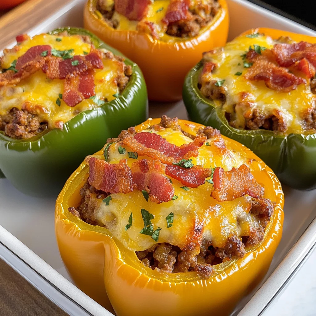 Stuffed Bell Peppers Without Rice