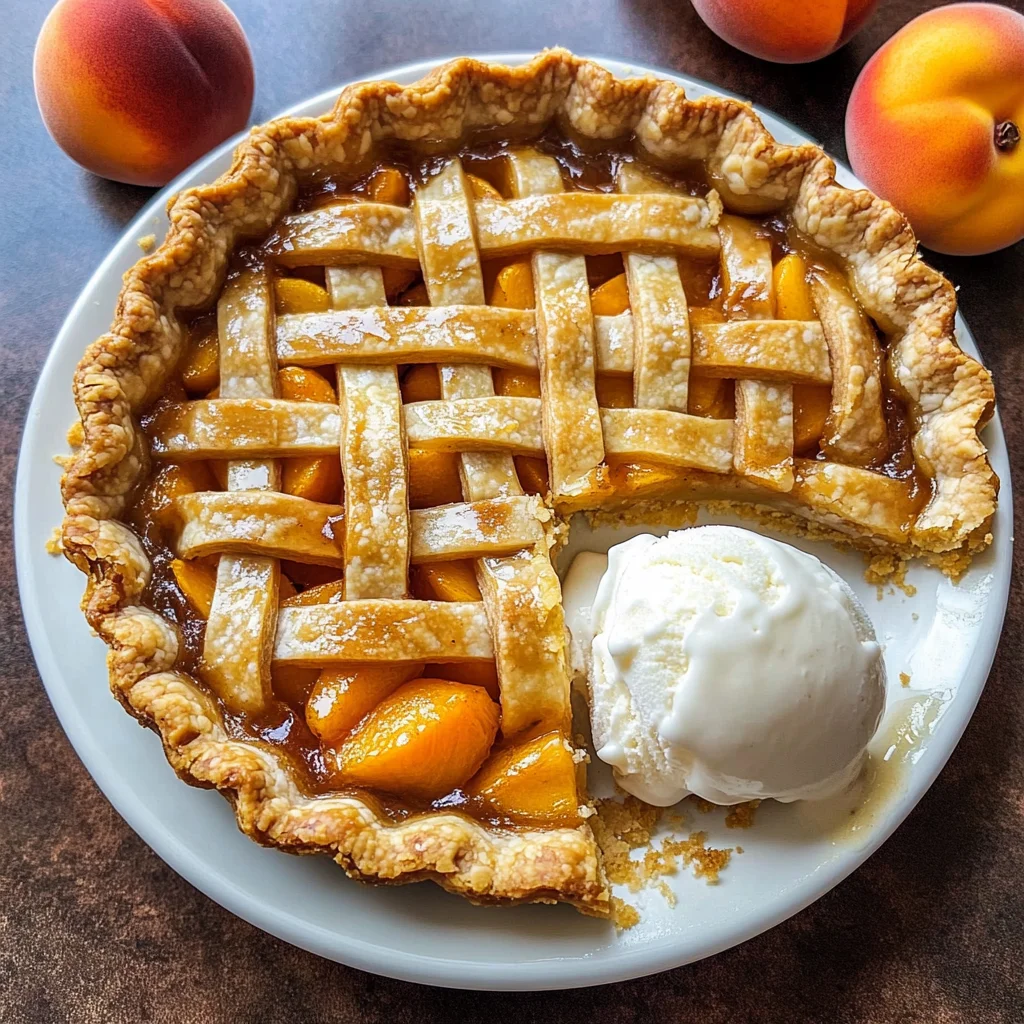 The Best Peach Pie