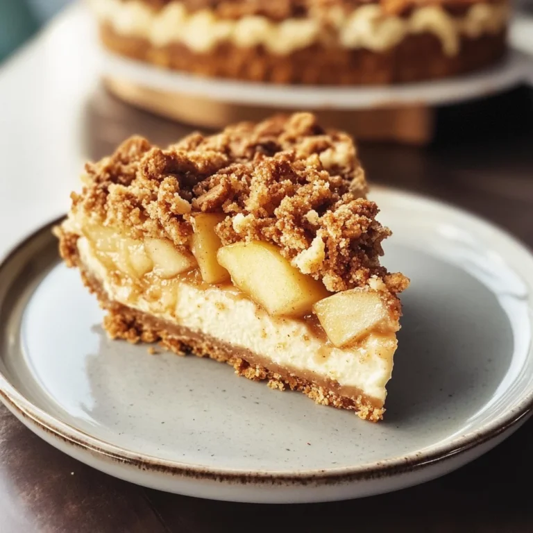 Apple Crumble Cheesecake