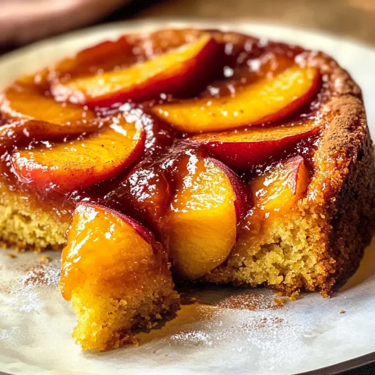 Bourbon Peach Upside-Down Cake