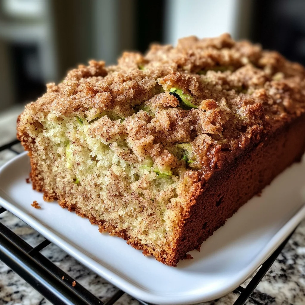 Cinnamon Streusel Topped Zucchini Bread Bakery Style: A Stunning Loaf