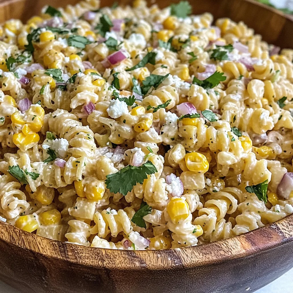 Elote Pasta Salad Recipe (Mexican Street Corn)