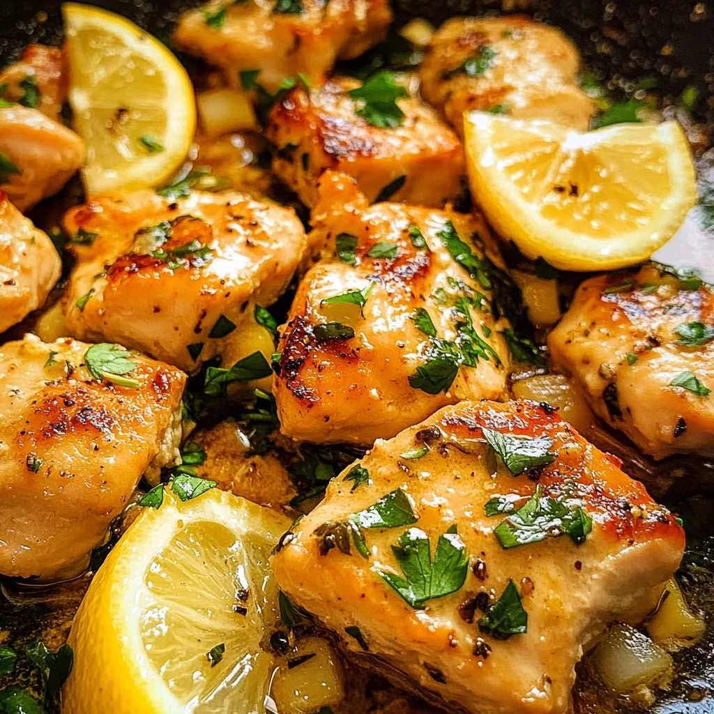 Lemon Garlic Chicken Bites