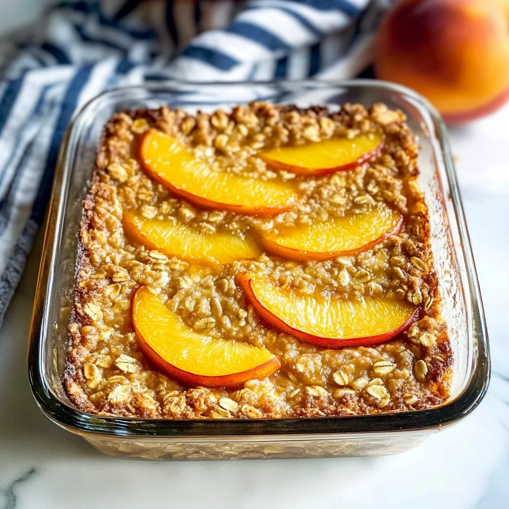 Peach Baked Oatmeal