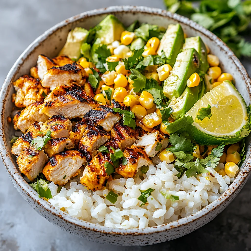 Street Corn Chicken Rice Bowl Recipe