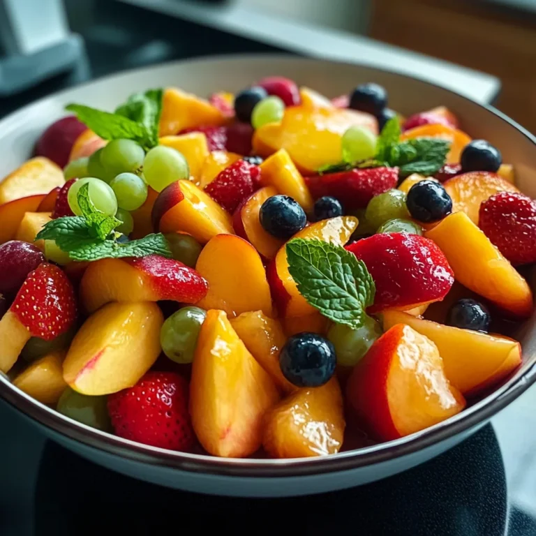 Summer Peach Fruit Salad
