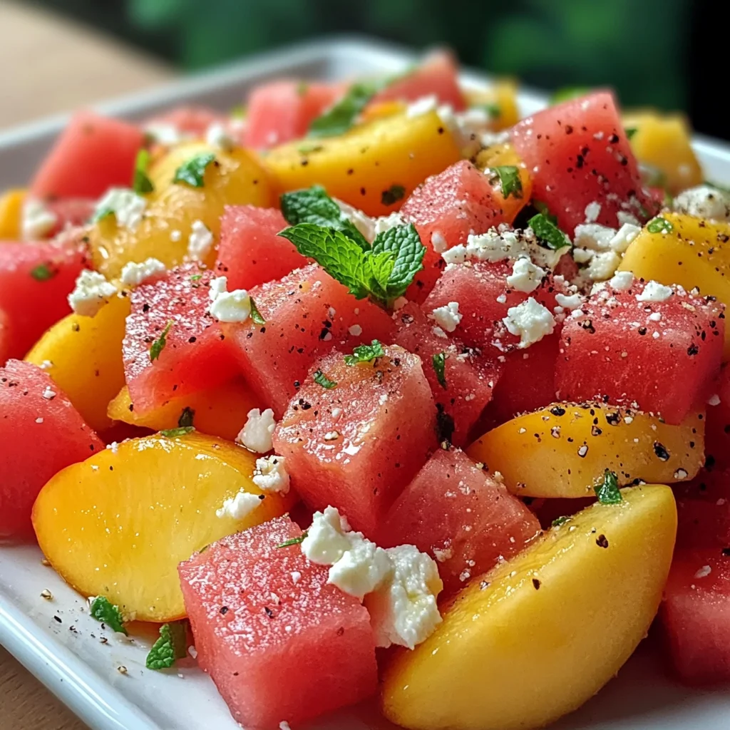 The Peach Watermelon Salad That Tastes Like Summer