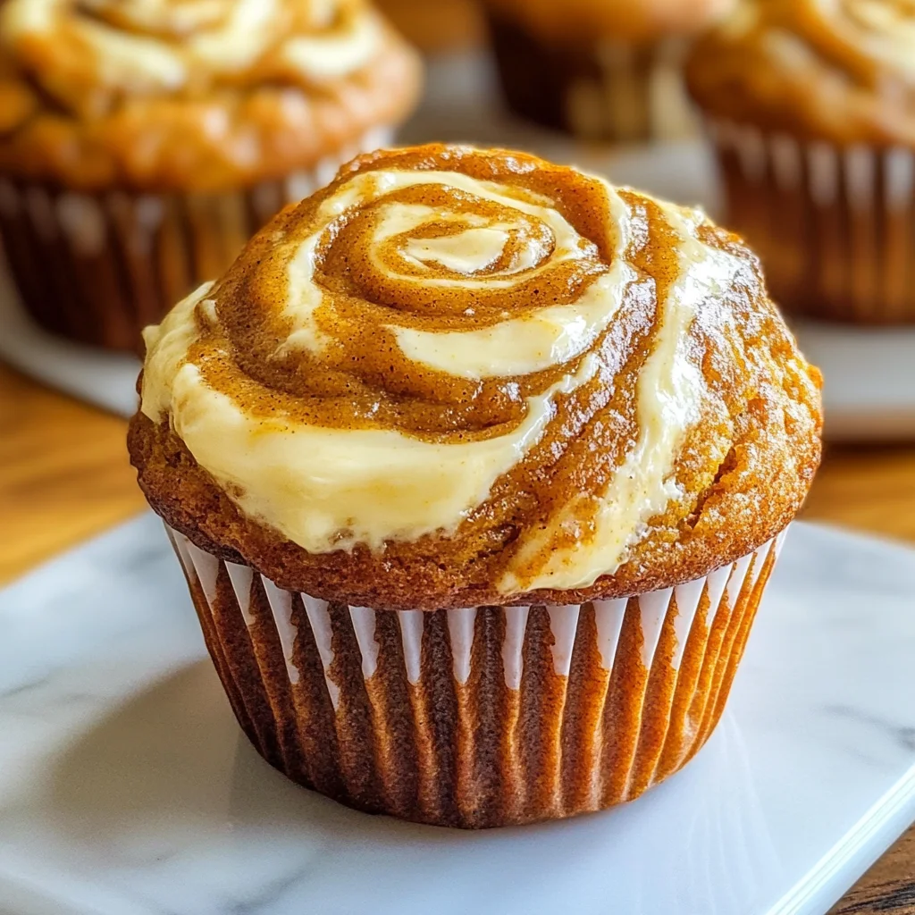 Best Swirled Pumpkin Cream Cheese Muffins