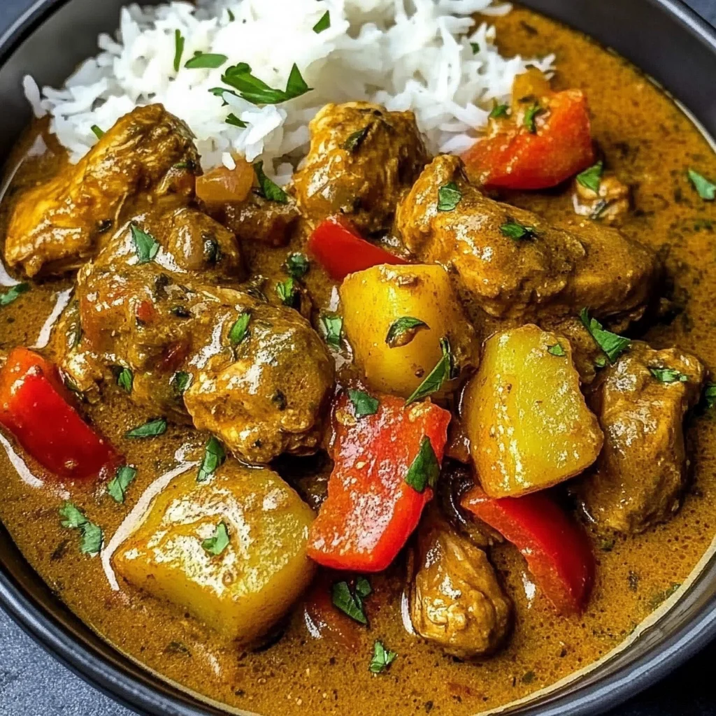 Creamy Jamaican Chicken Curry with Coconut & Spice