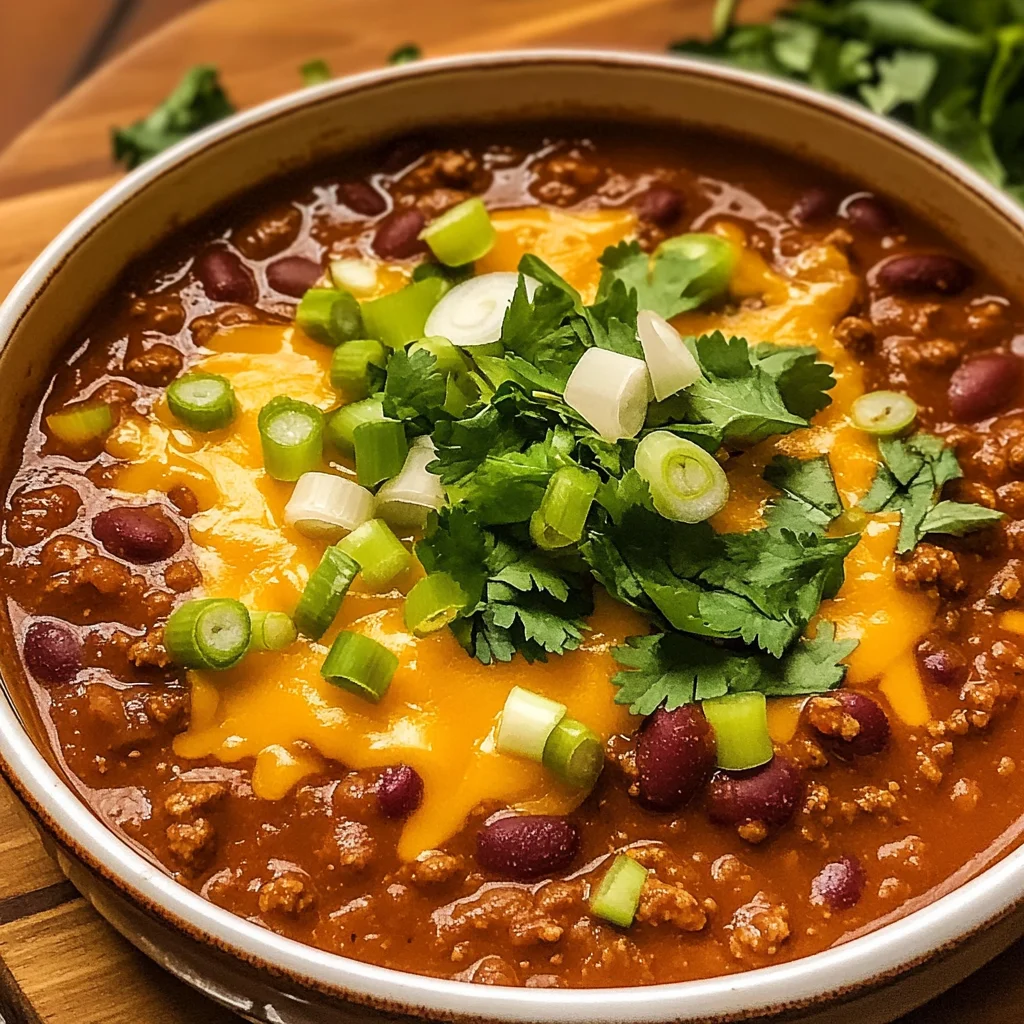 Crockpot Spicy Queso Beef Chili
