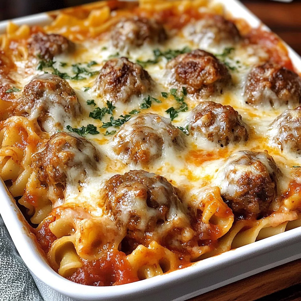 Dump-and-Bake Meatball Casserole