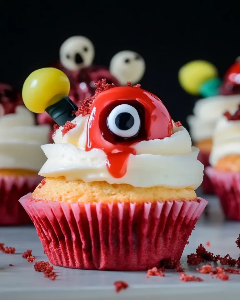 Halloween Augapfel Cupcakes