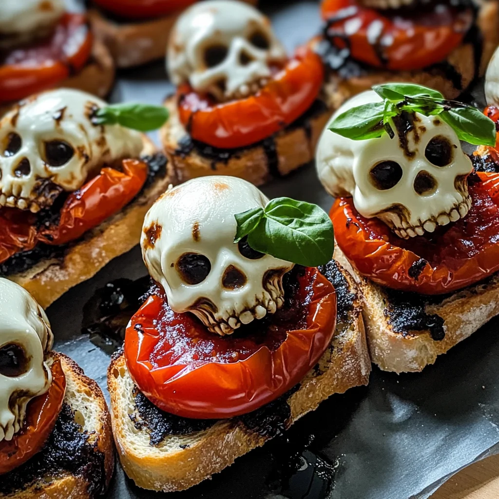 Halloween Bruschetta Appetizer