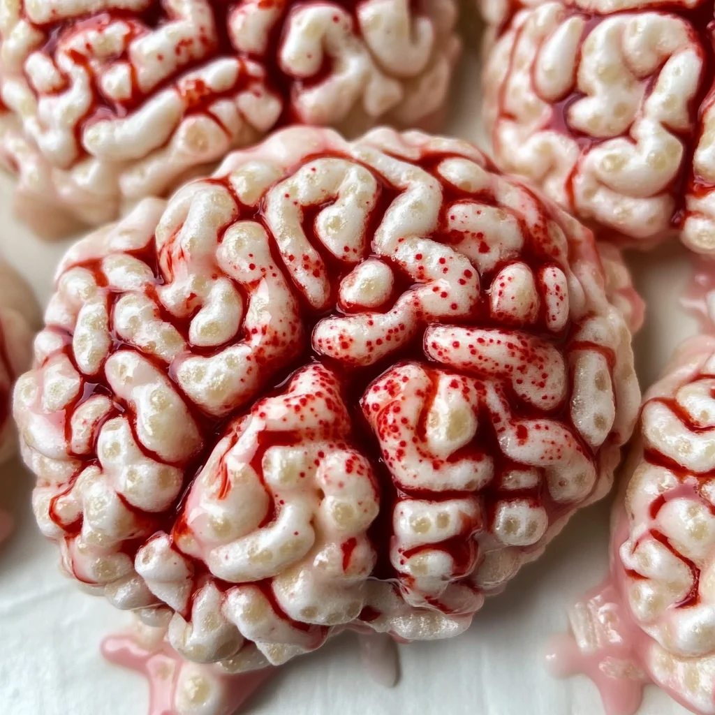 Marshmallow Rice Bubbles Halloween Brains