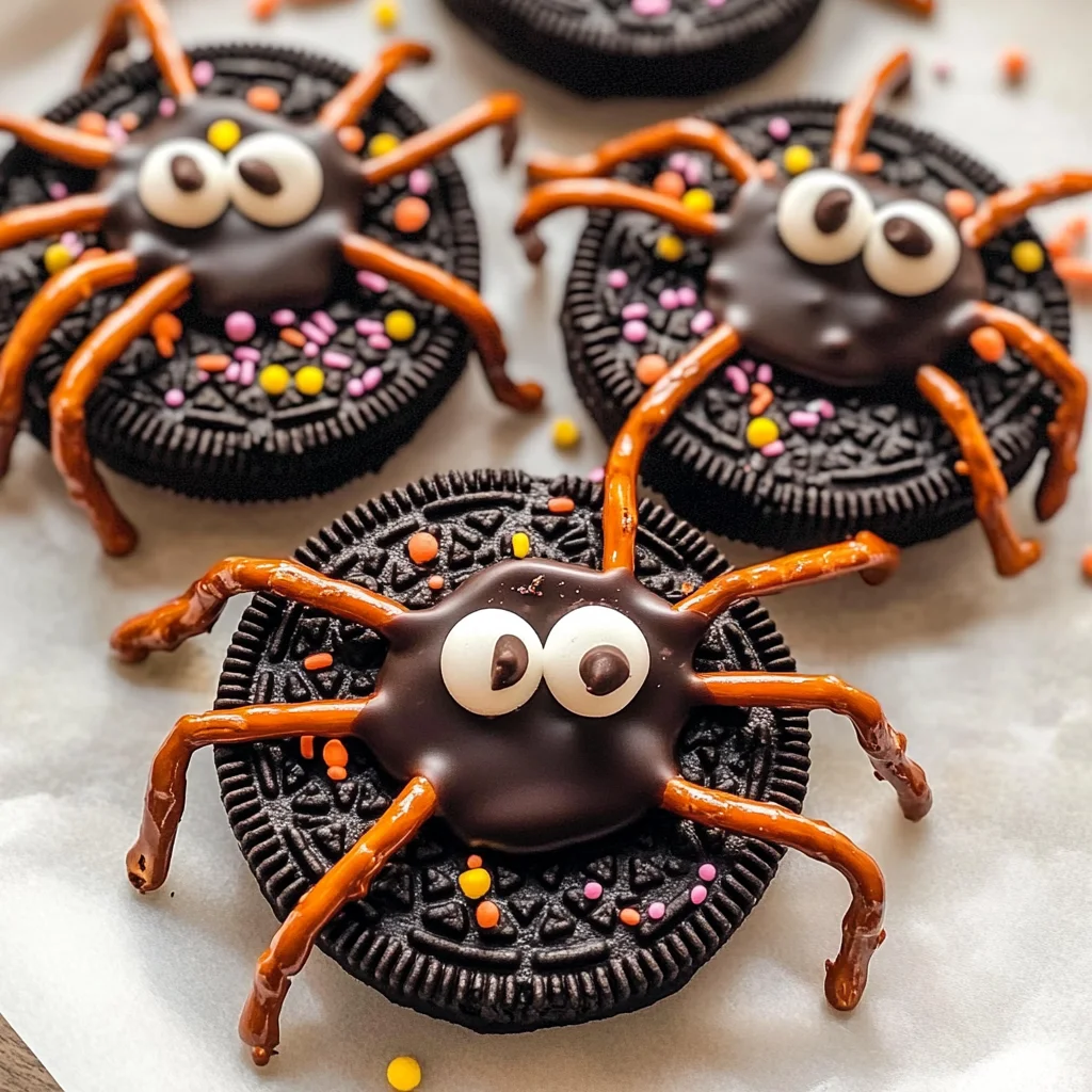 Oreo Spider Halloween Cookies