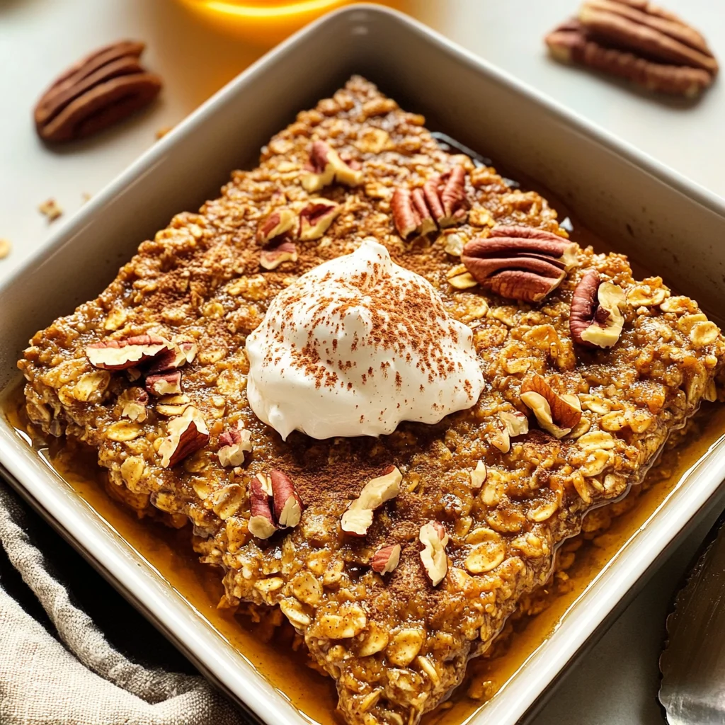 Pumpkin Baked Oatmeal