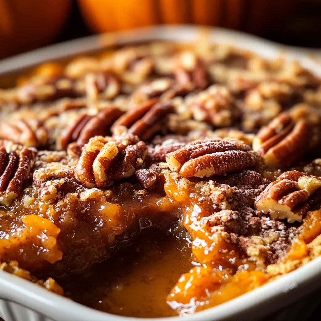 Pumpkin Pecan Cobbler